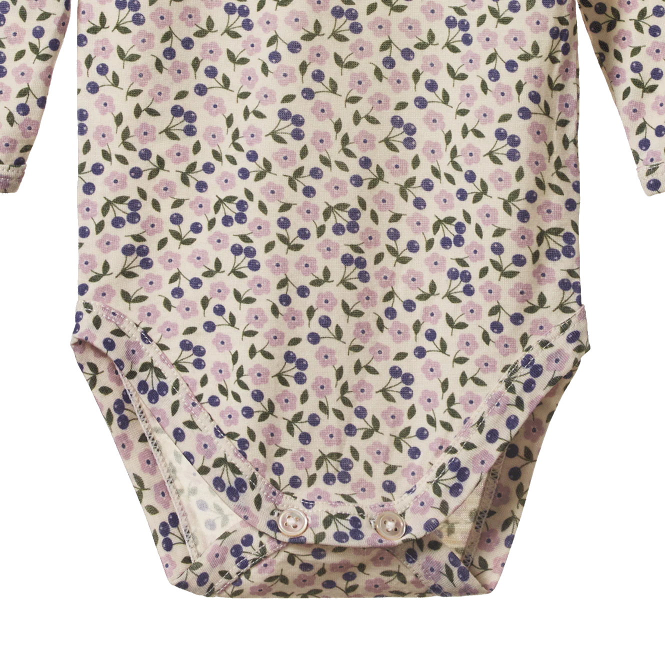 Nature Baby - Merino Long sleeve Bodysuit - Briarwood Print