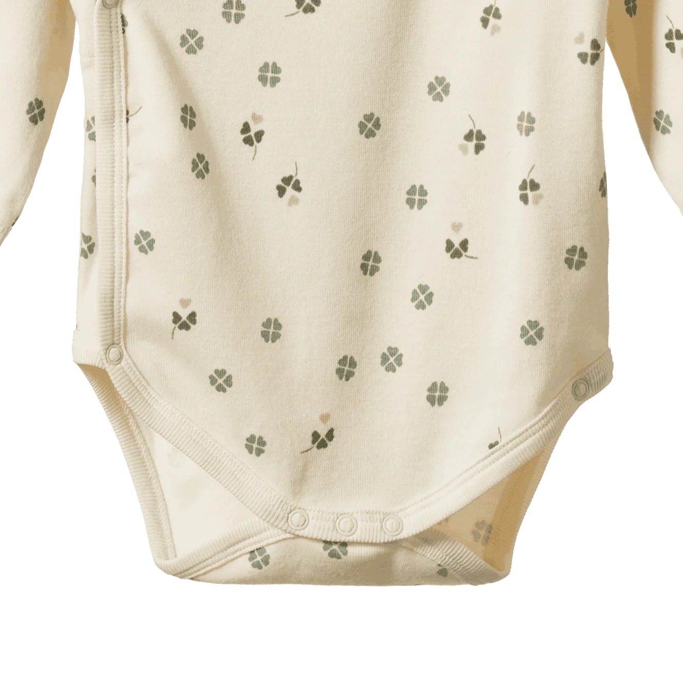 Nature Baby - Long Sleeve Kimono Bodysuit - Lucky Print