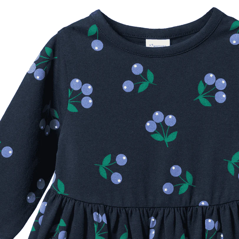 Nature Baby - Twirl Dress - Winter Berry Navy Print