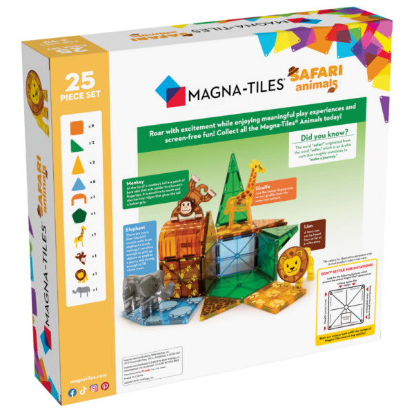 Magna-Tiles - Safari Animals 25pc Set