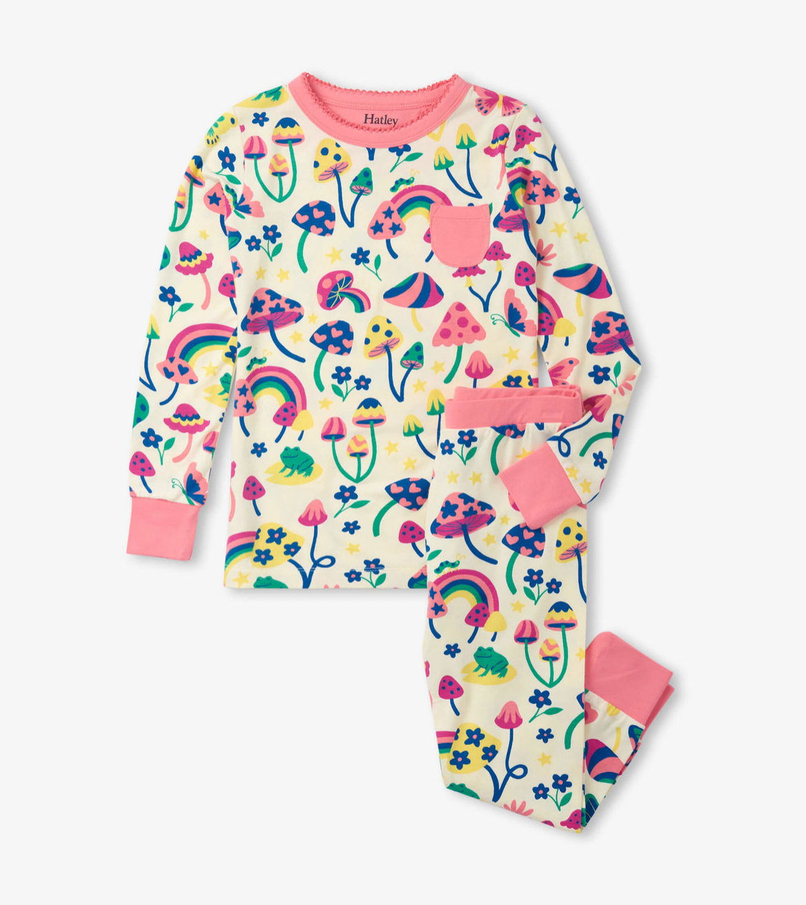 Hatley - Groovy Mushroom Bamboo Pajama Set