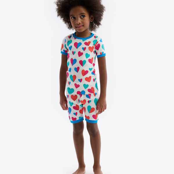 Hatley - Short PJ Set - Split Hearts