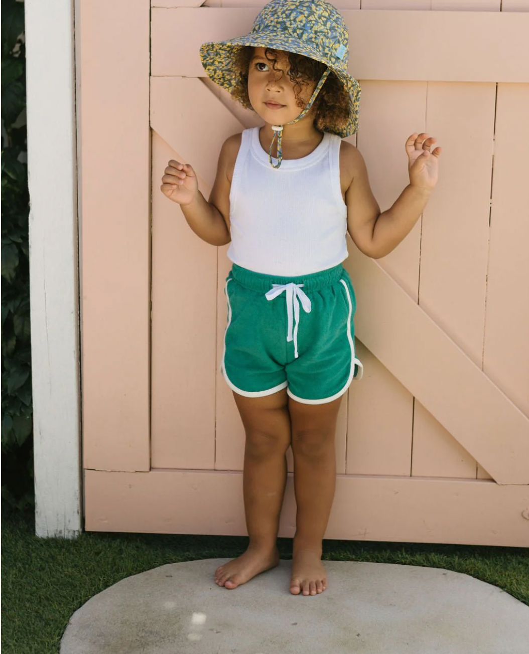 Acorn Kids - Golden Wattle Wide Brim Sunhat