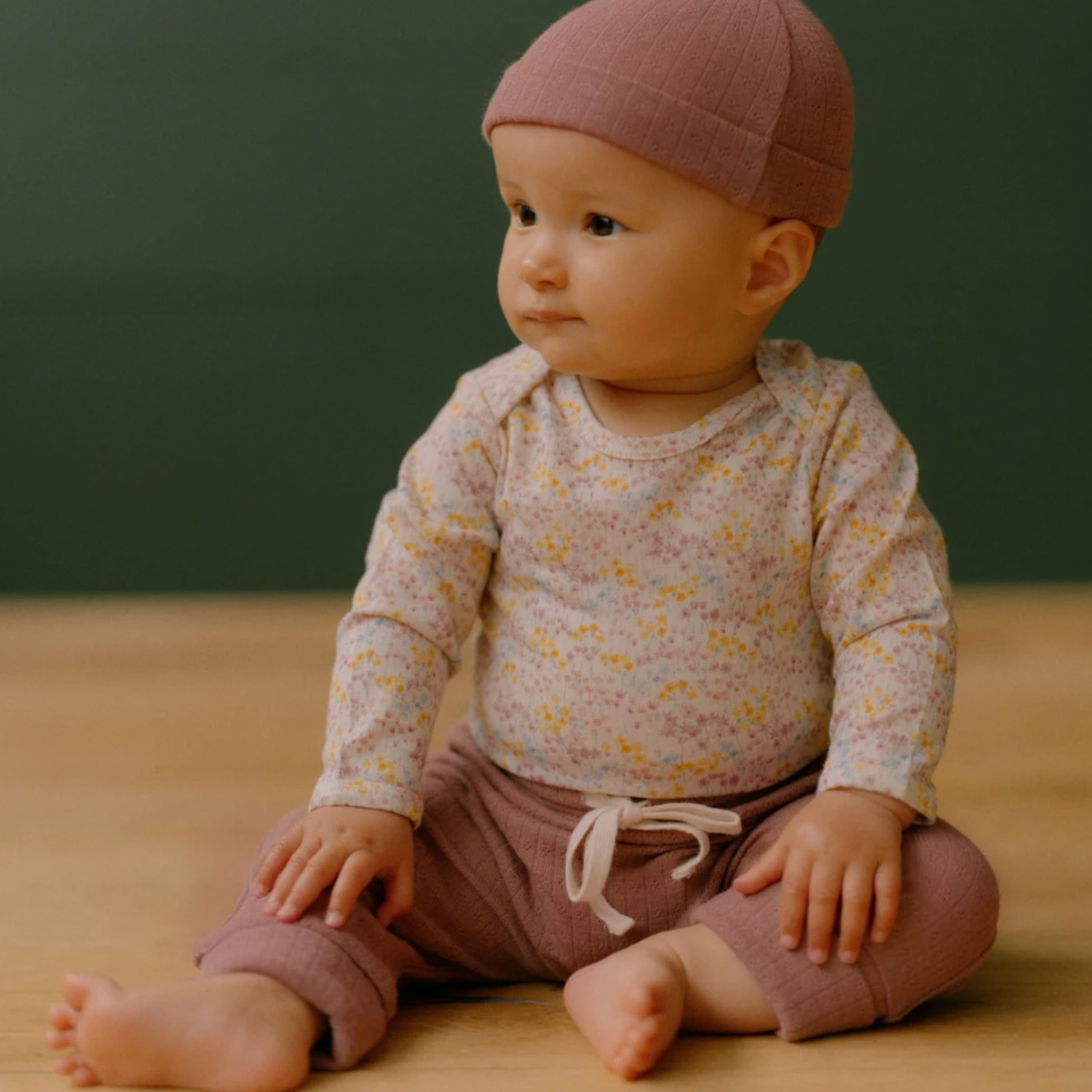Nature Baby - Merino Bodysuit - Wildflower Mountain Print