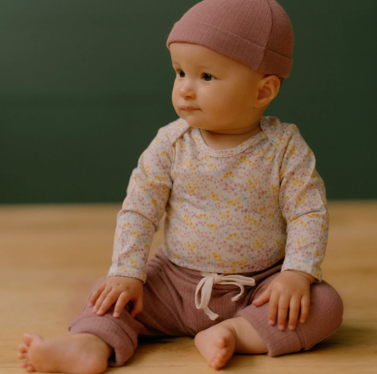 Nature Baby - Merino Bodysuit - Wildflower Mountain Print