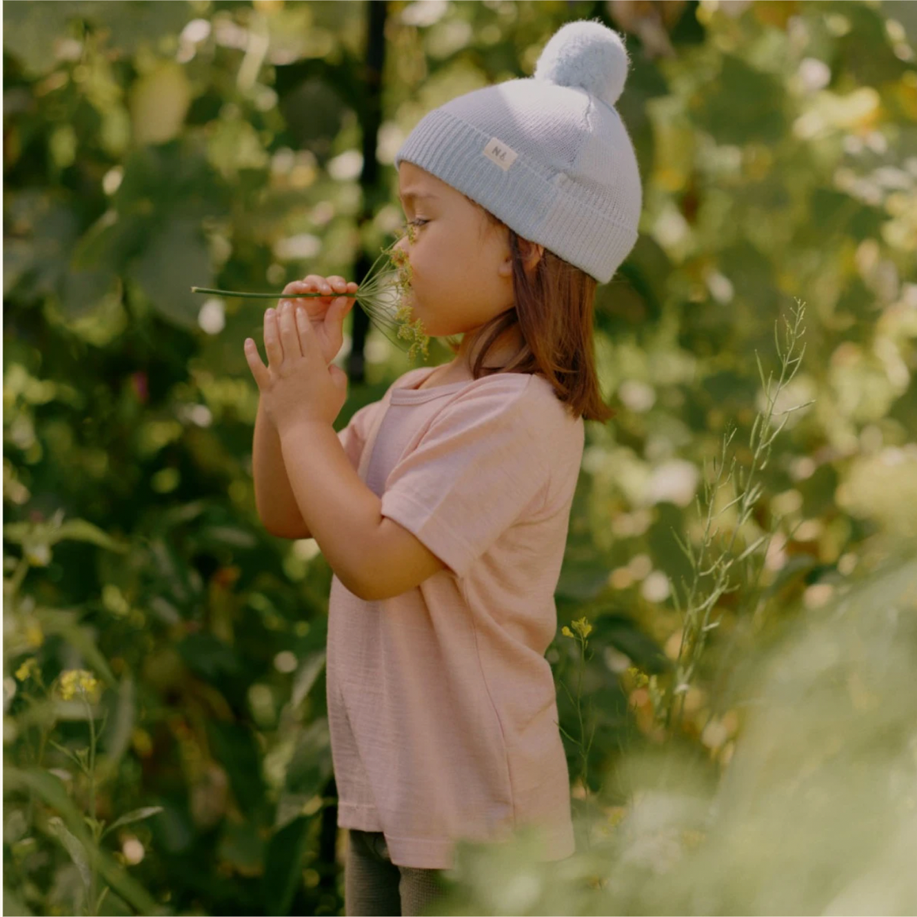 Nature Baby - Alpine Pom Pom Beanie - Celestial Blue