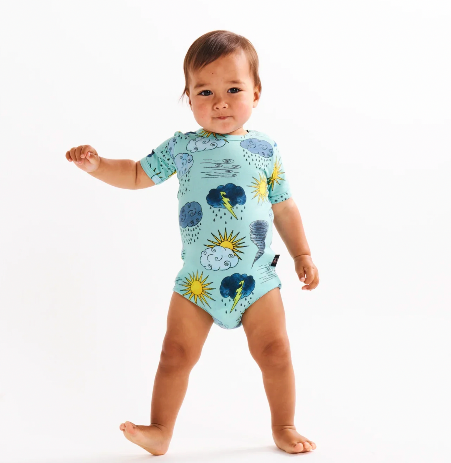 Kip & Co - Weather Report Organic Short Sleeve Bodysuit