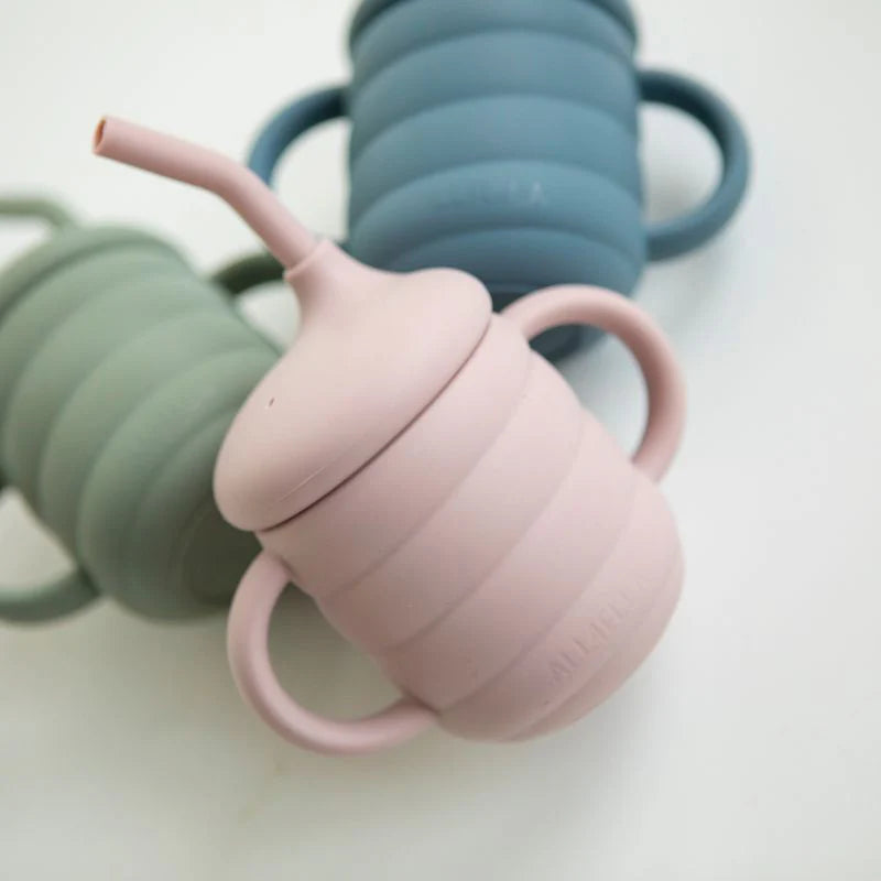 All 4 Ella - Silicone Sippy cup with Straw