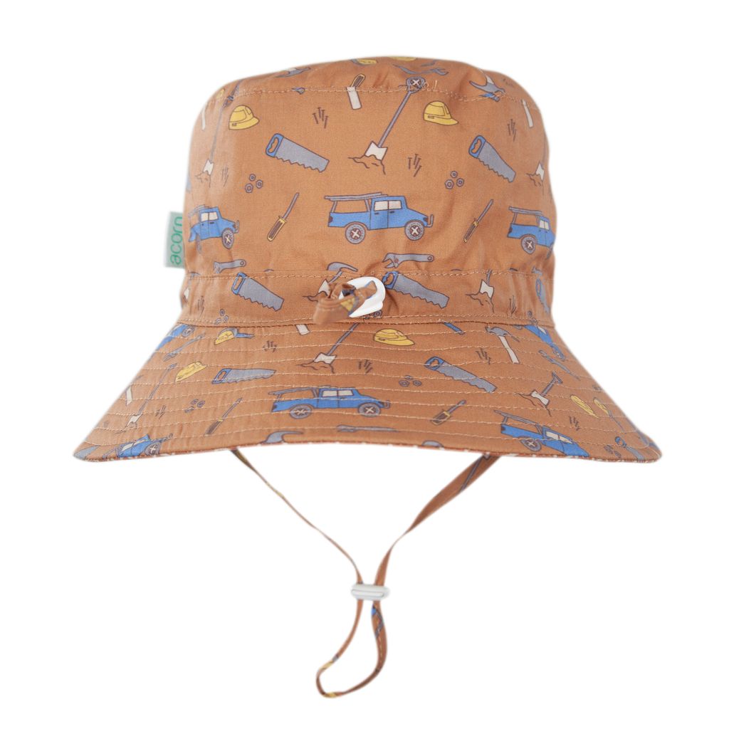 Acorn Kids - On The Tools Wide Brim Bucket Hat