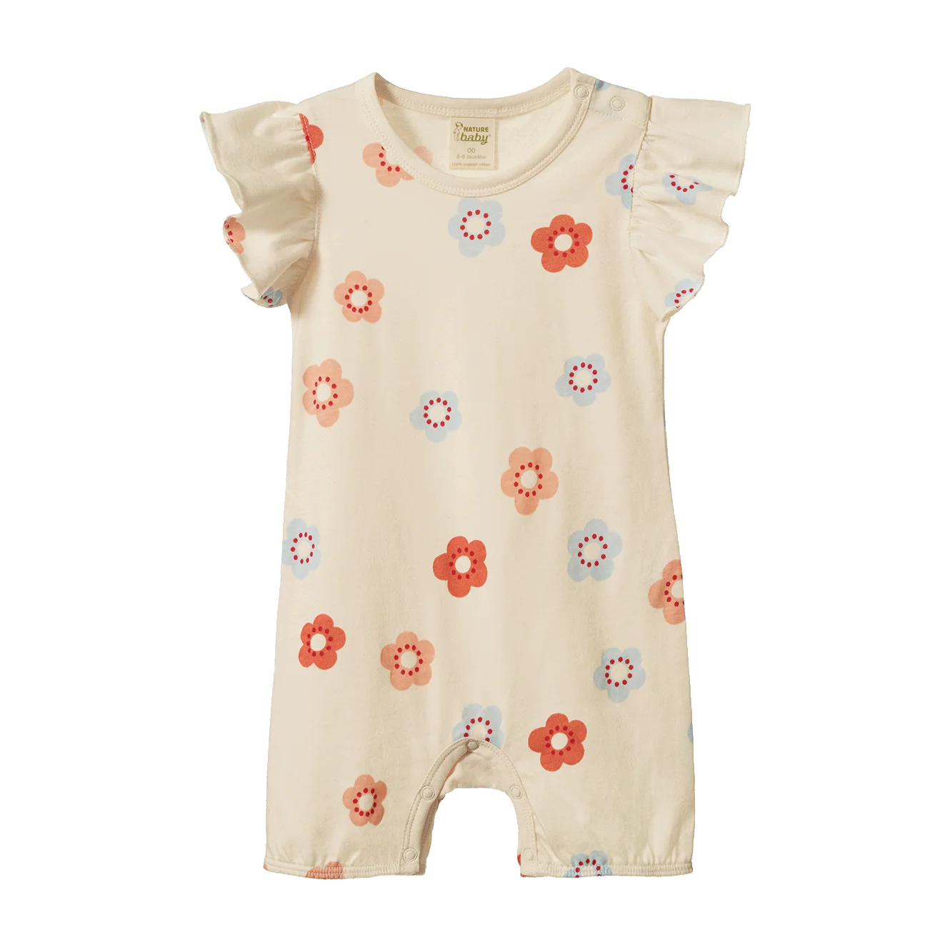 Nature Baby - Tilly Suit - Flora Stamp Print