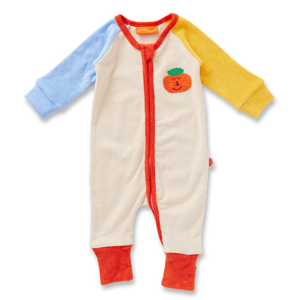 Halcyon Nights - Pocket Patch Terry Long Sleeve Romper