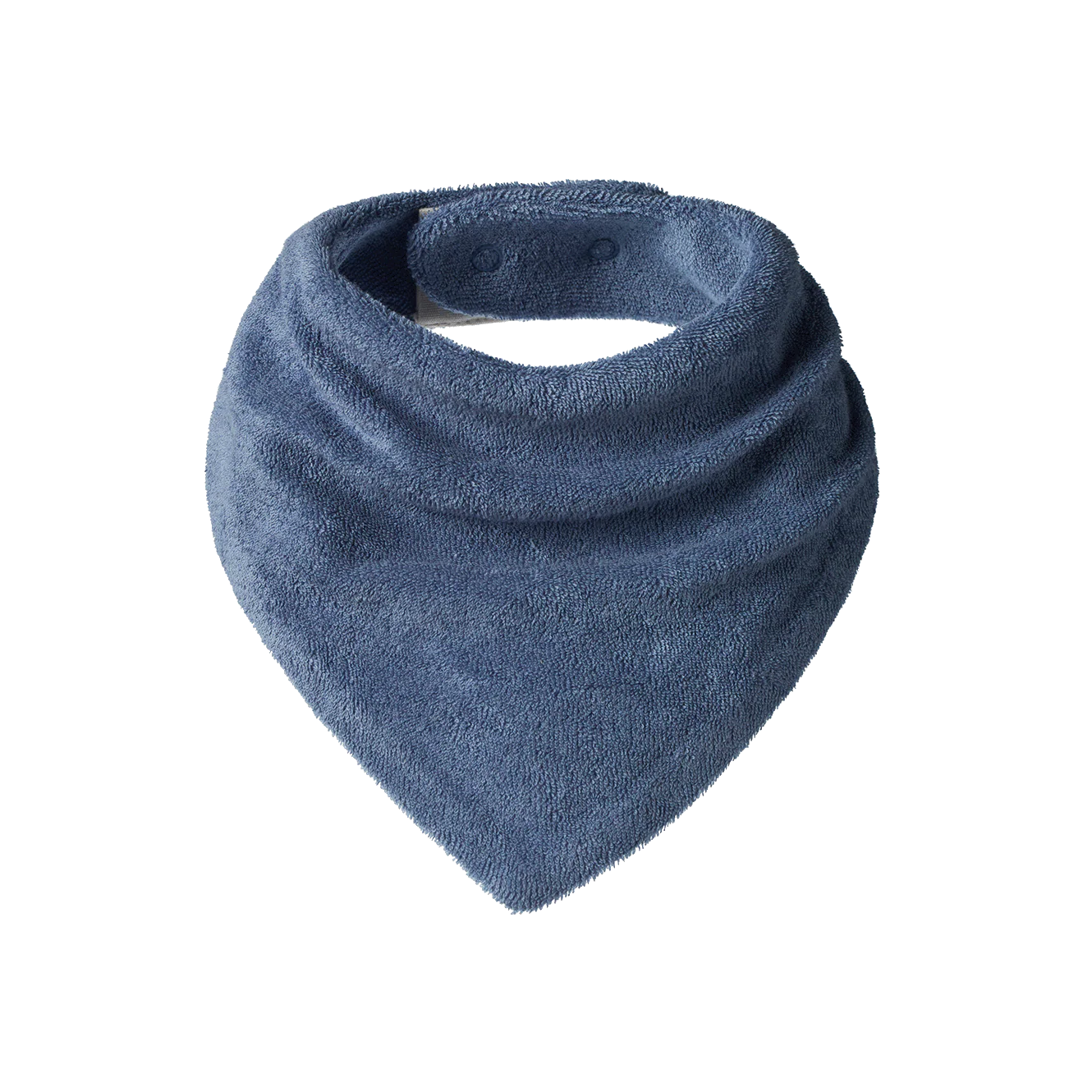 Nature Baby - Terry Triangle Bib -  Dusky Blue
