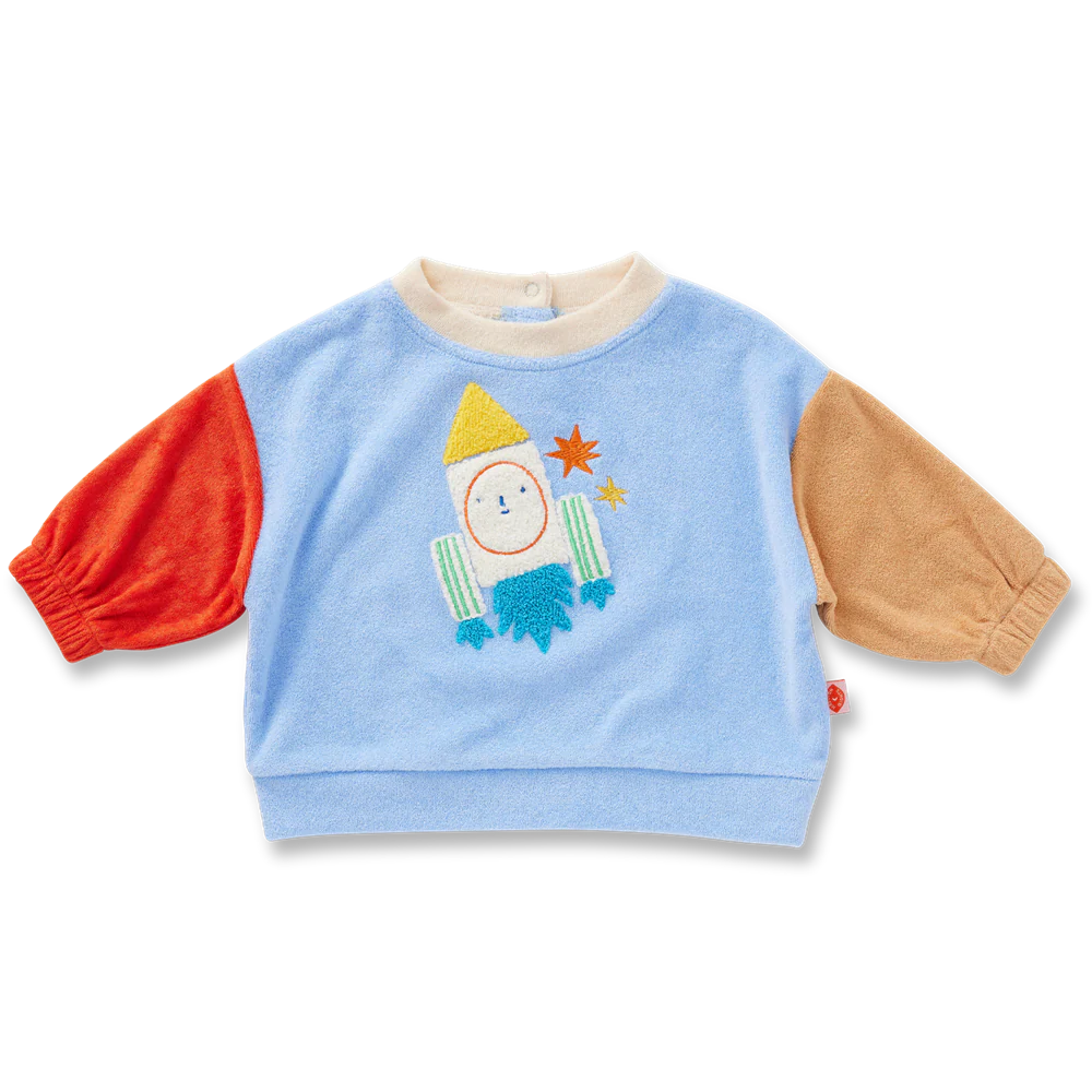 Halcyon Nights - Space Blue Terry Sweater