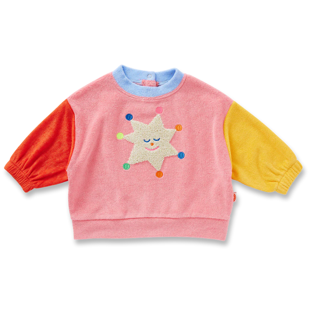Halcyon Nights - Stars Pink Terry Sweater