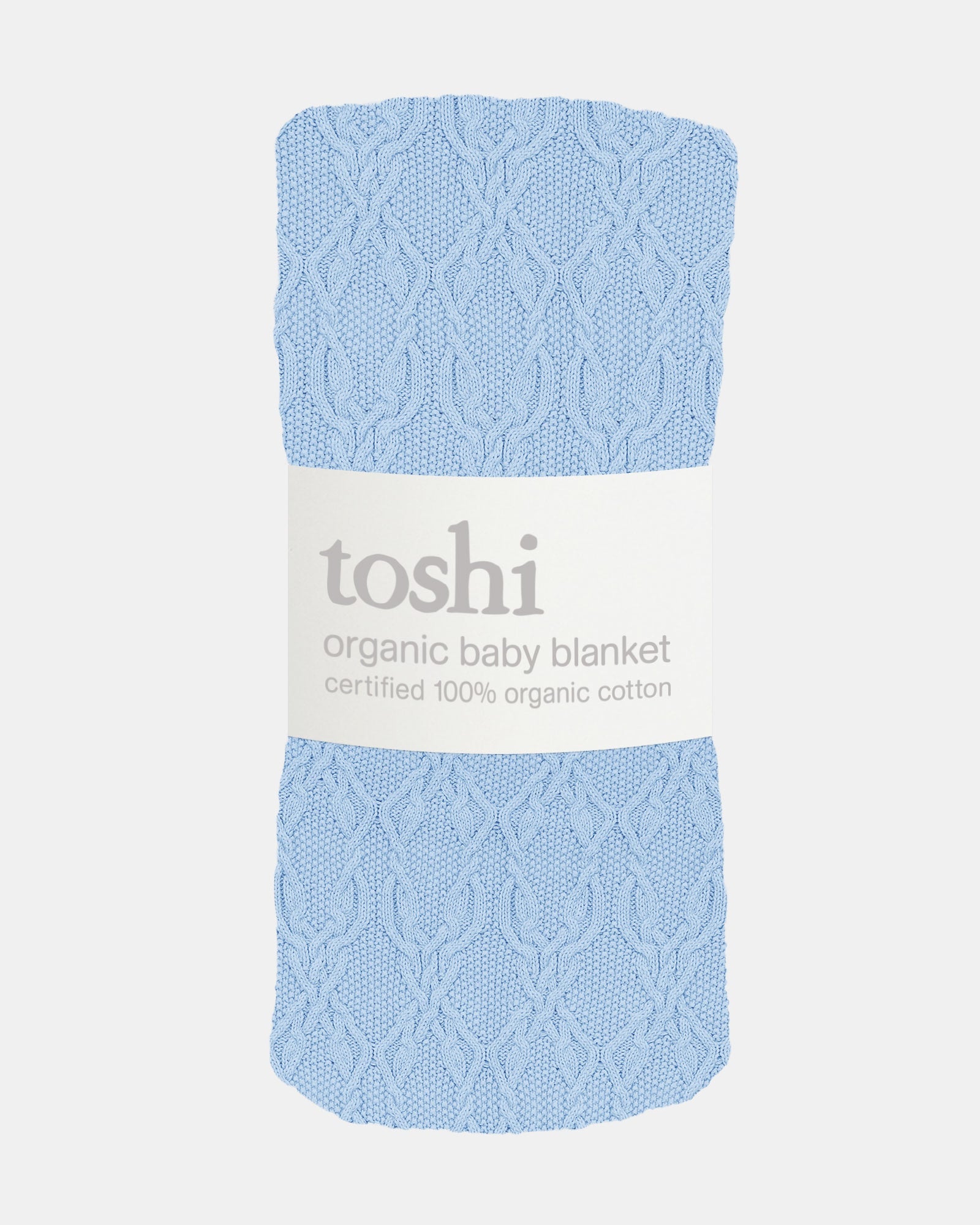 Toshi-  Organic Blanket Bowie - Bluebell