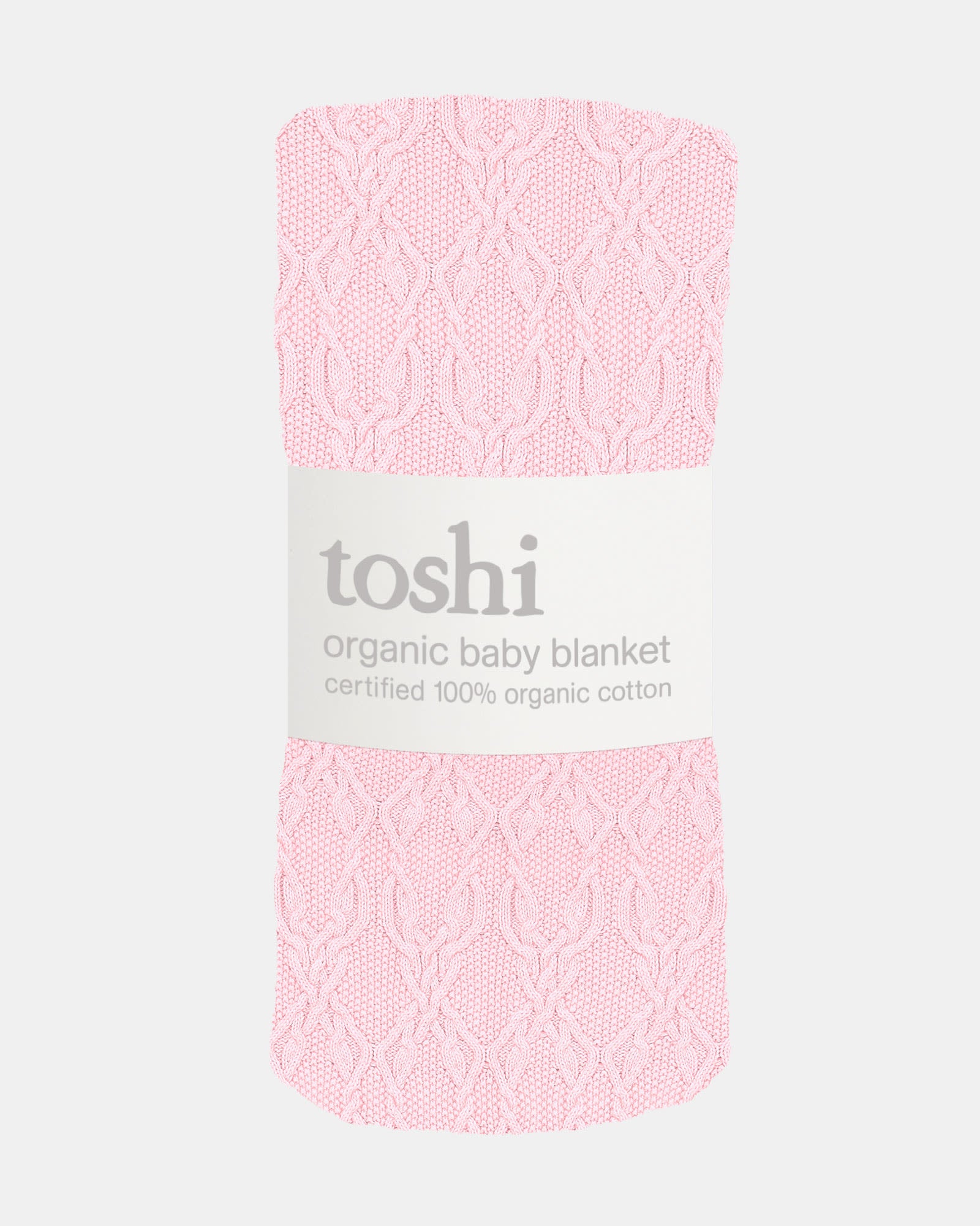 Toshi-  Organic Blanket Bowie - Misty Rose
