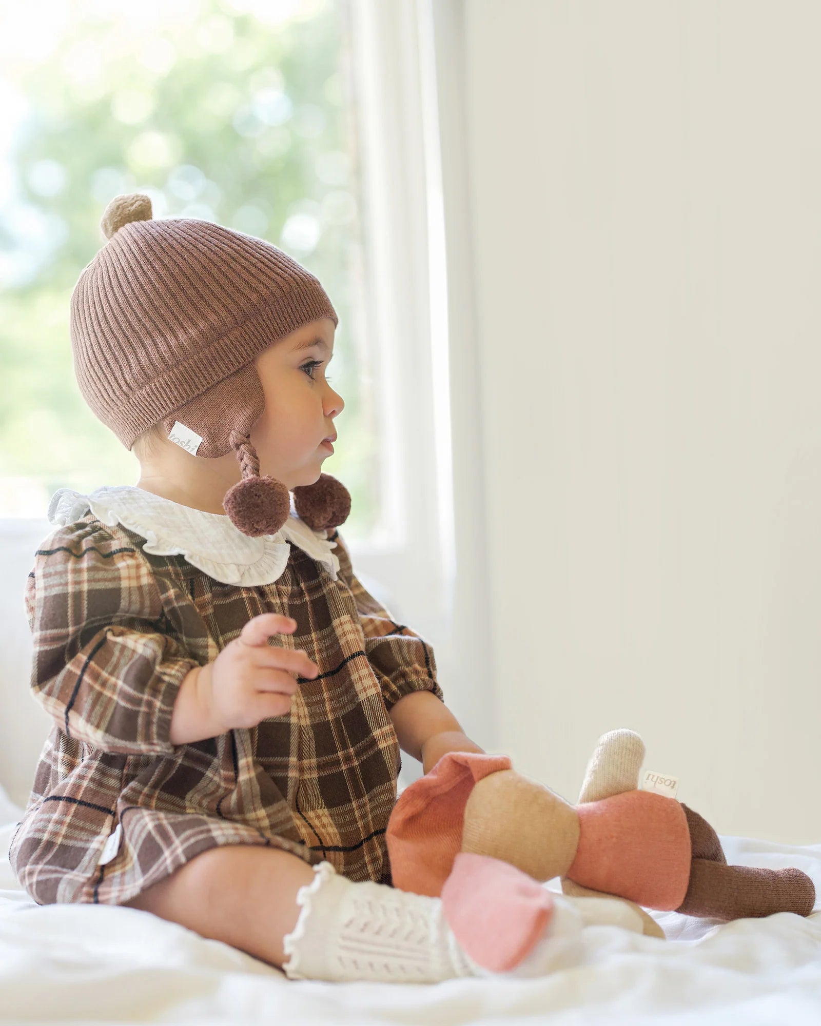 Toshi - Bobby Organic Earmuff Beanie - Peppercorn