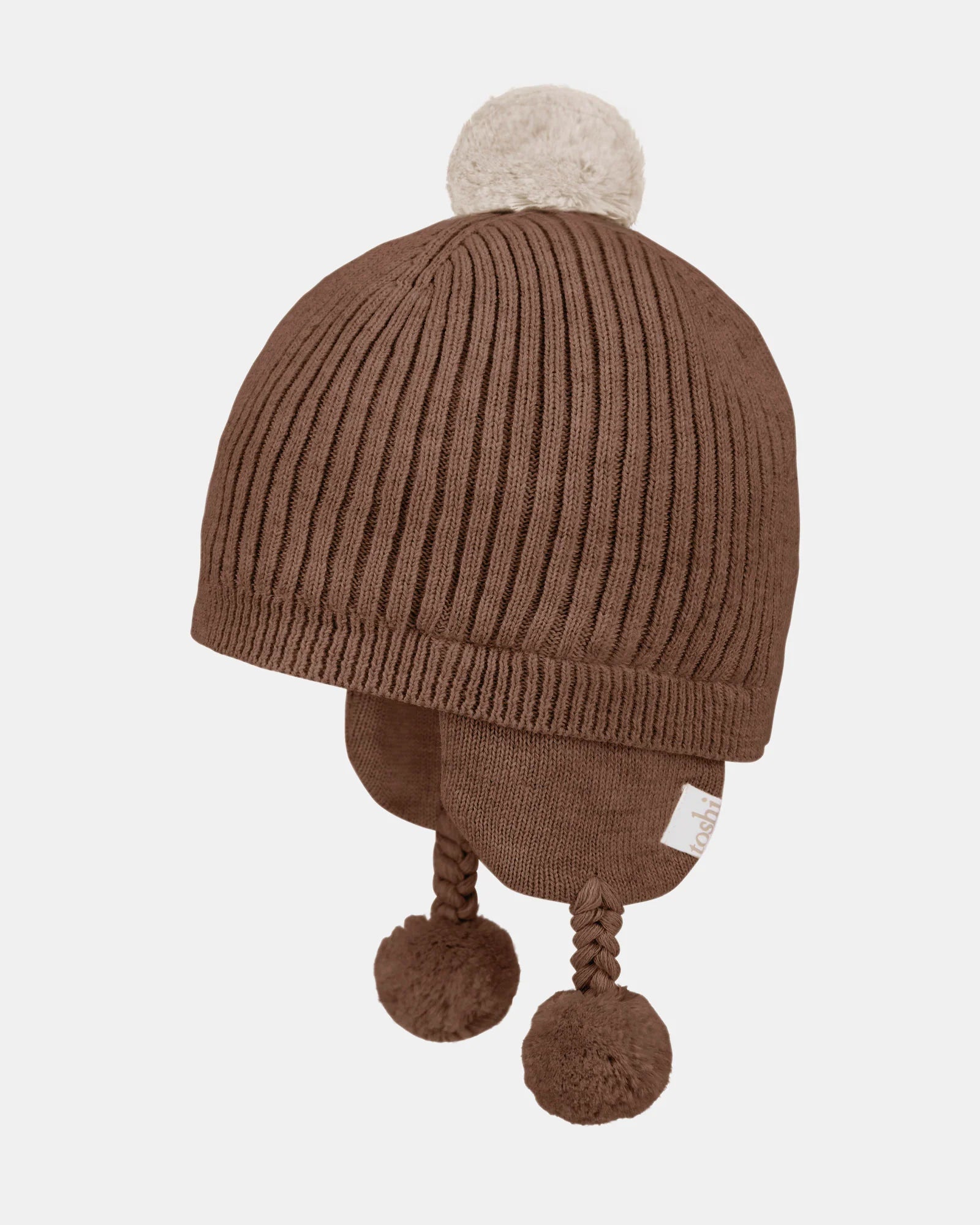 Toshi - Bobby Organic Earmuff Beanie - Peppercorn