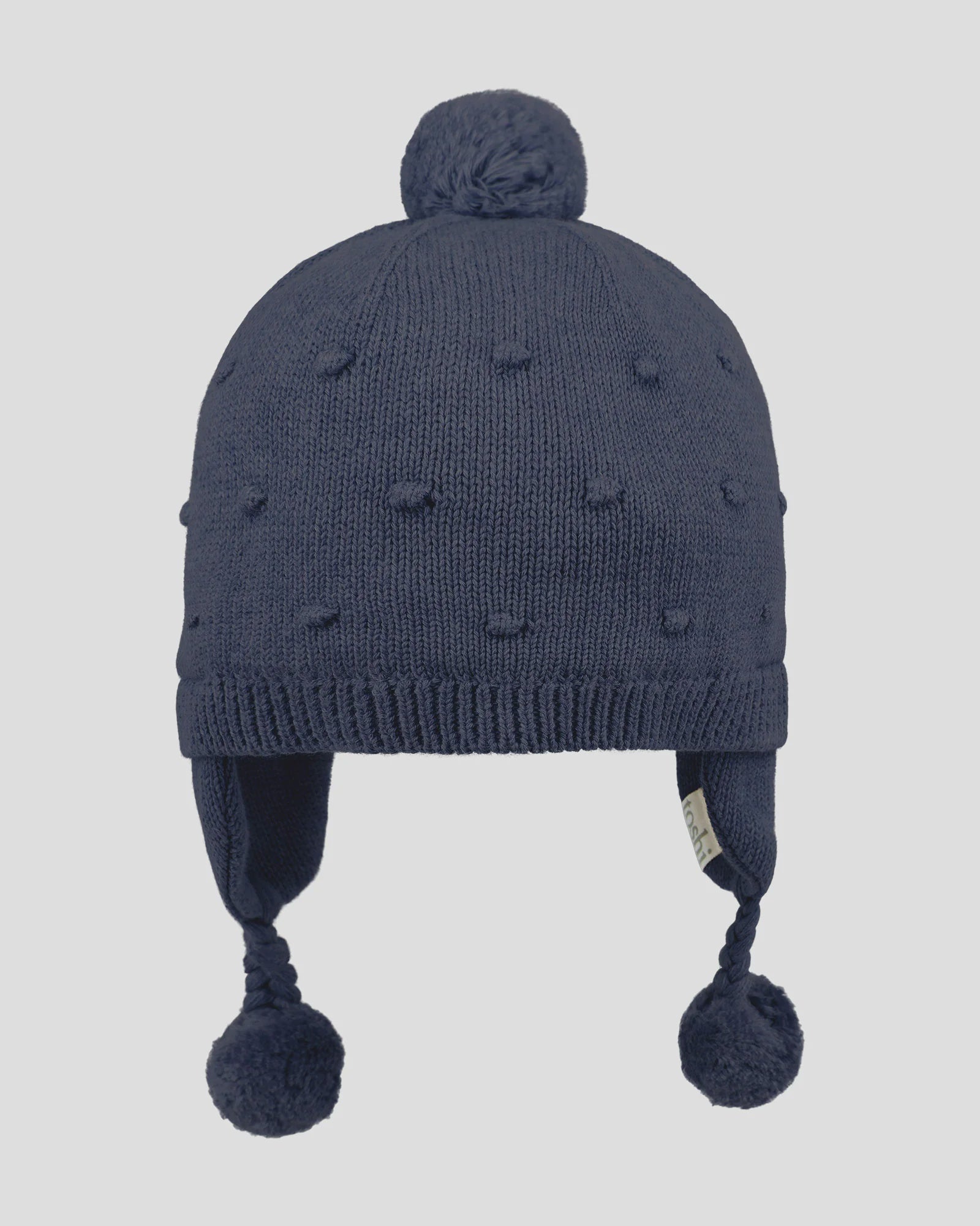 Toshi - Organic Earmuff Beanie Popcorn - Ink