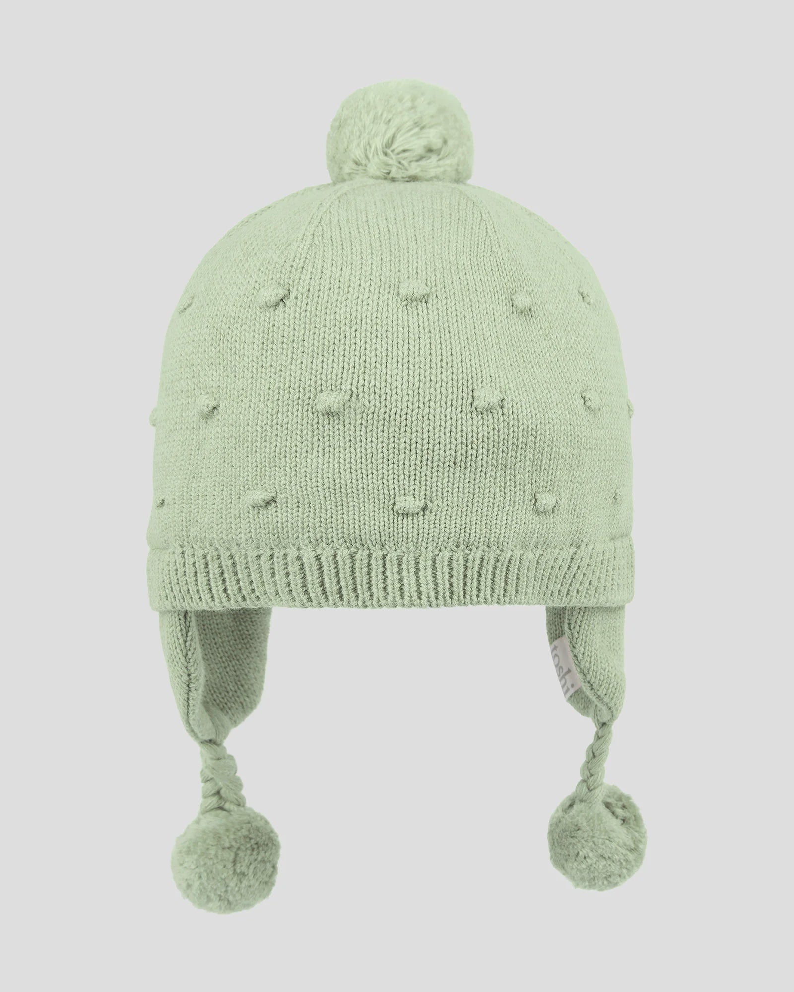 Toshi - Organic Earmuff Beanie Popcorn - Matcha