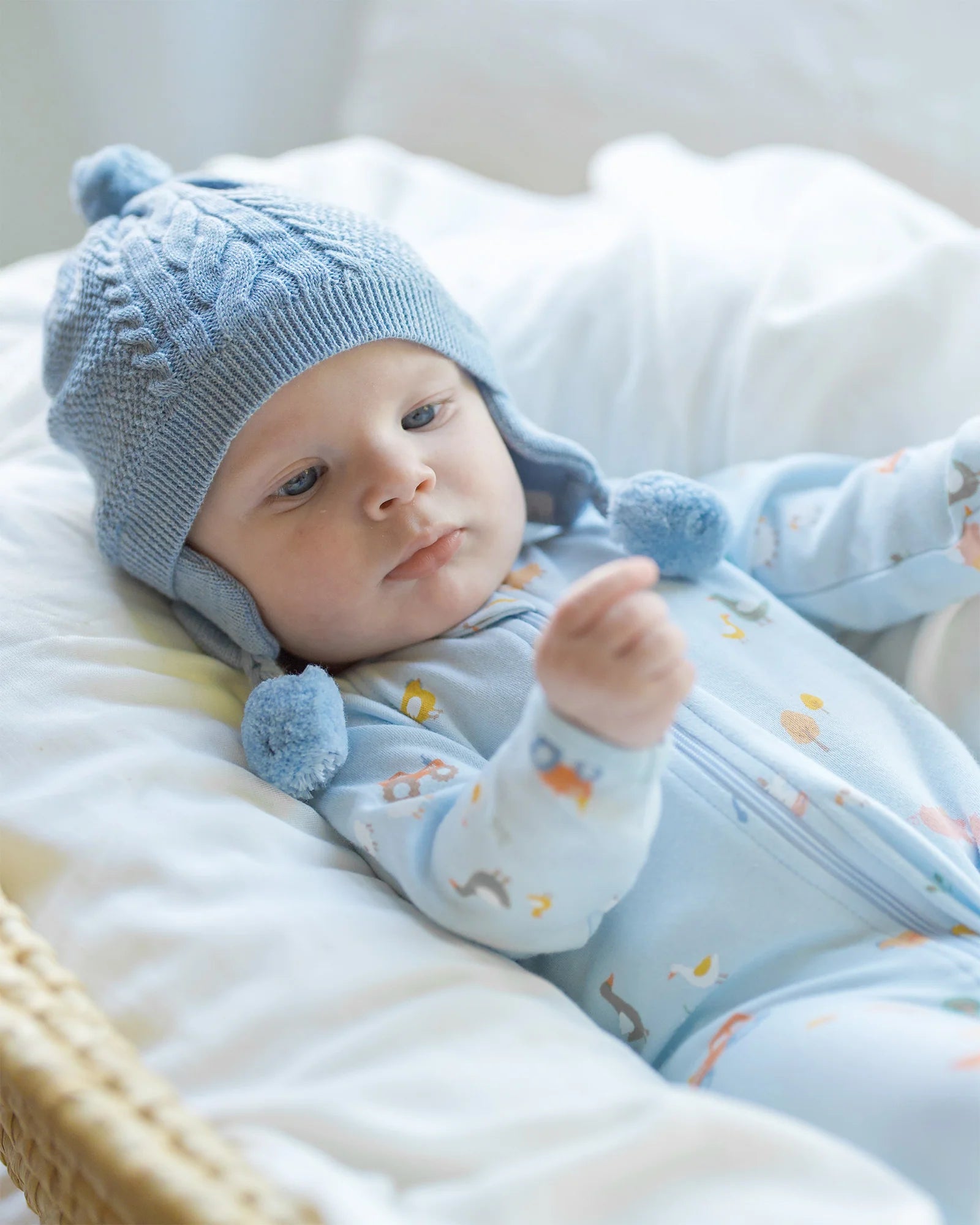 Toshi - Organic Earmuff Beanie - Yummy Bluebell