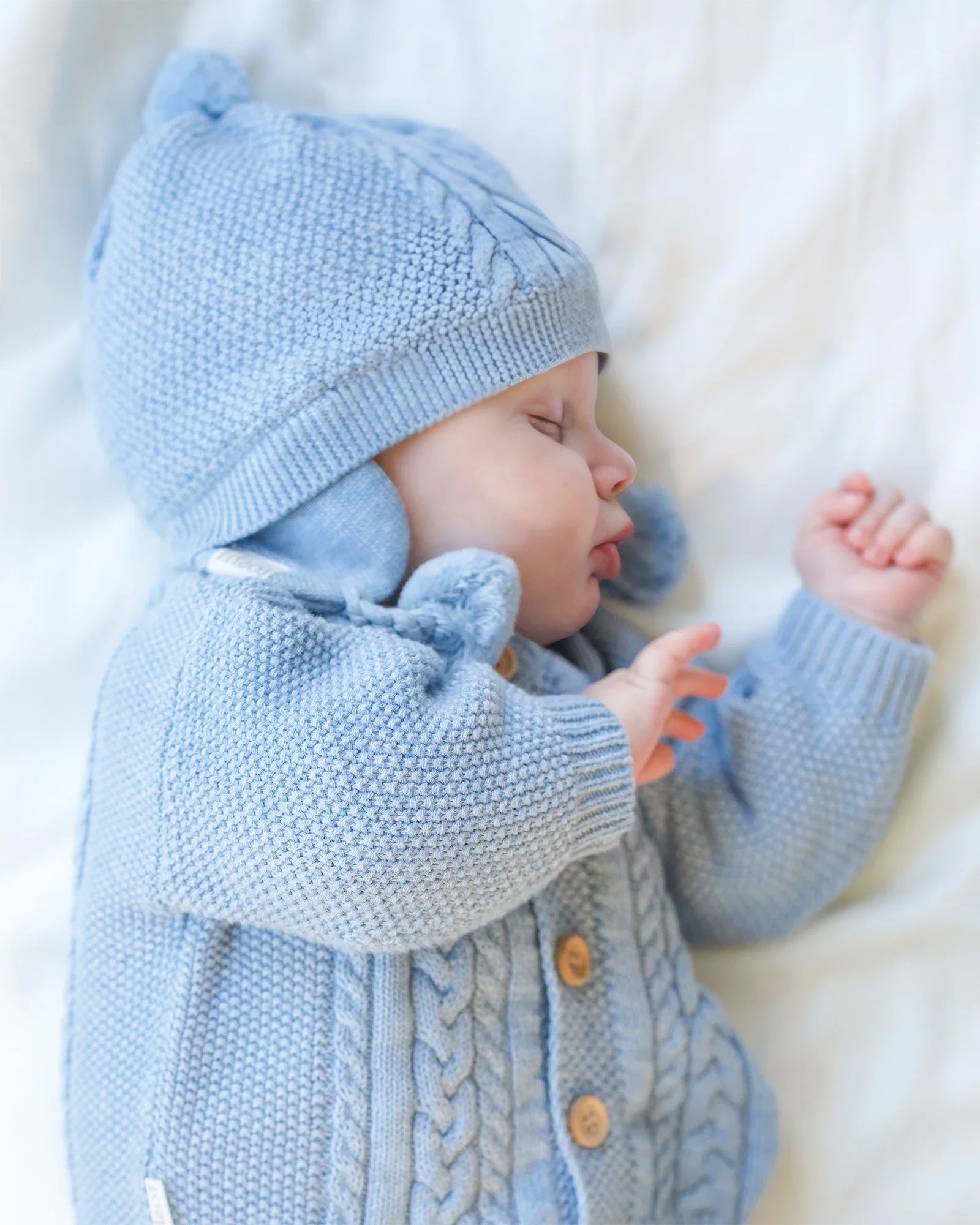 Toshi - Organic Earmuff Beanie - Yummy Bluebell
