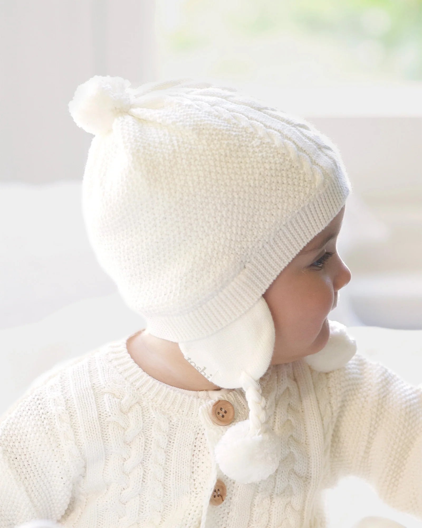 Toshi - Organic Earmuff Beanie - Yummy Cream