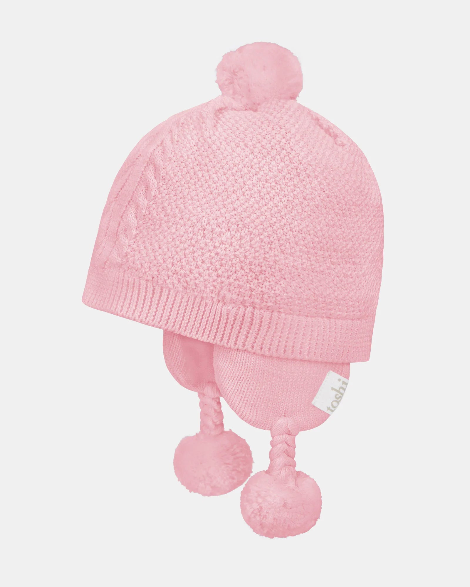 Toshi - Organic Earmuff Beanie - Yummy Misty Rose