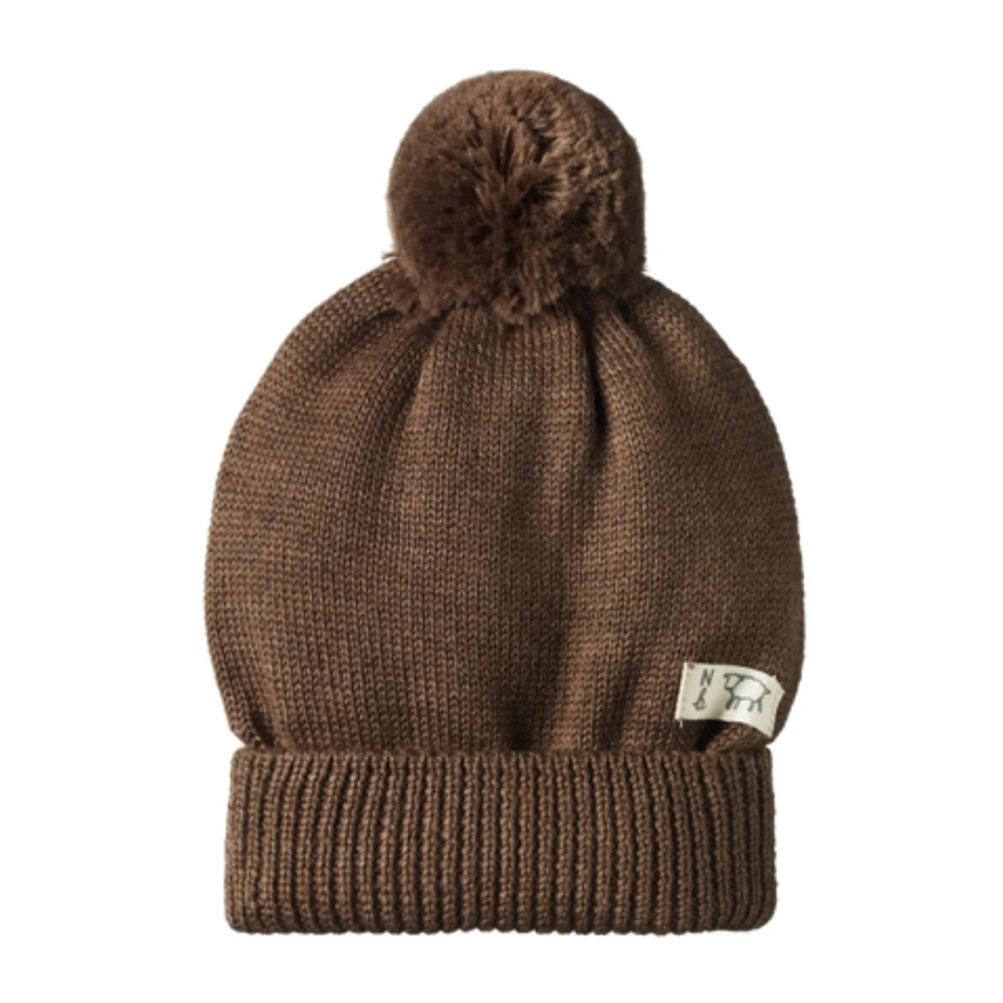 Nature Baby - Alpine Pom Pom Beanie - Acorn Marl