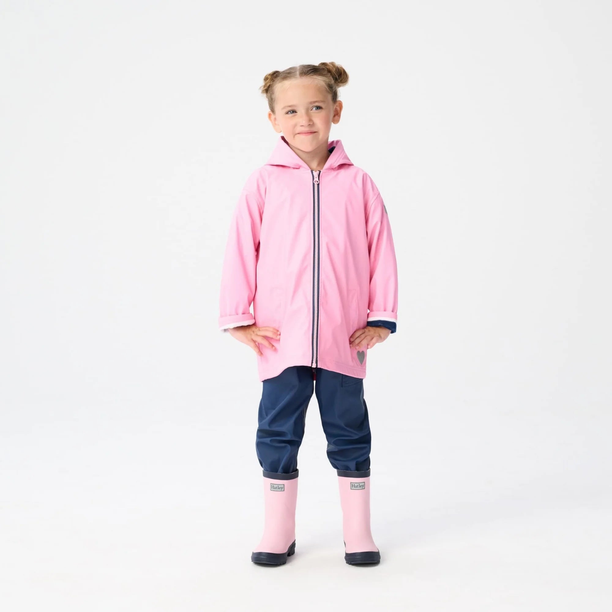Hatley - Classic Pink & Navy Splash Jacket
