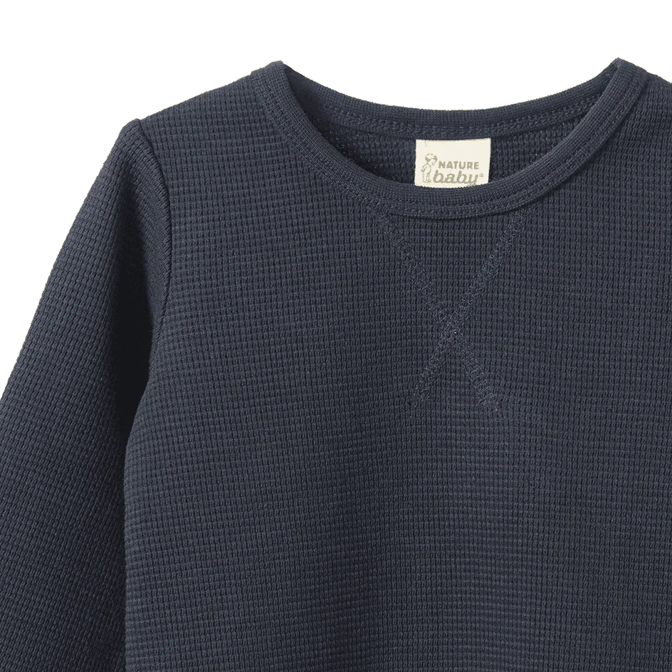 Nature Baby - Waffle Tee - Navy