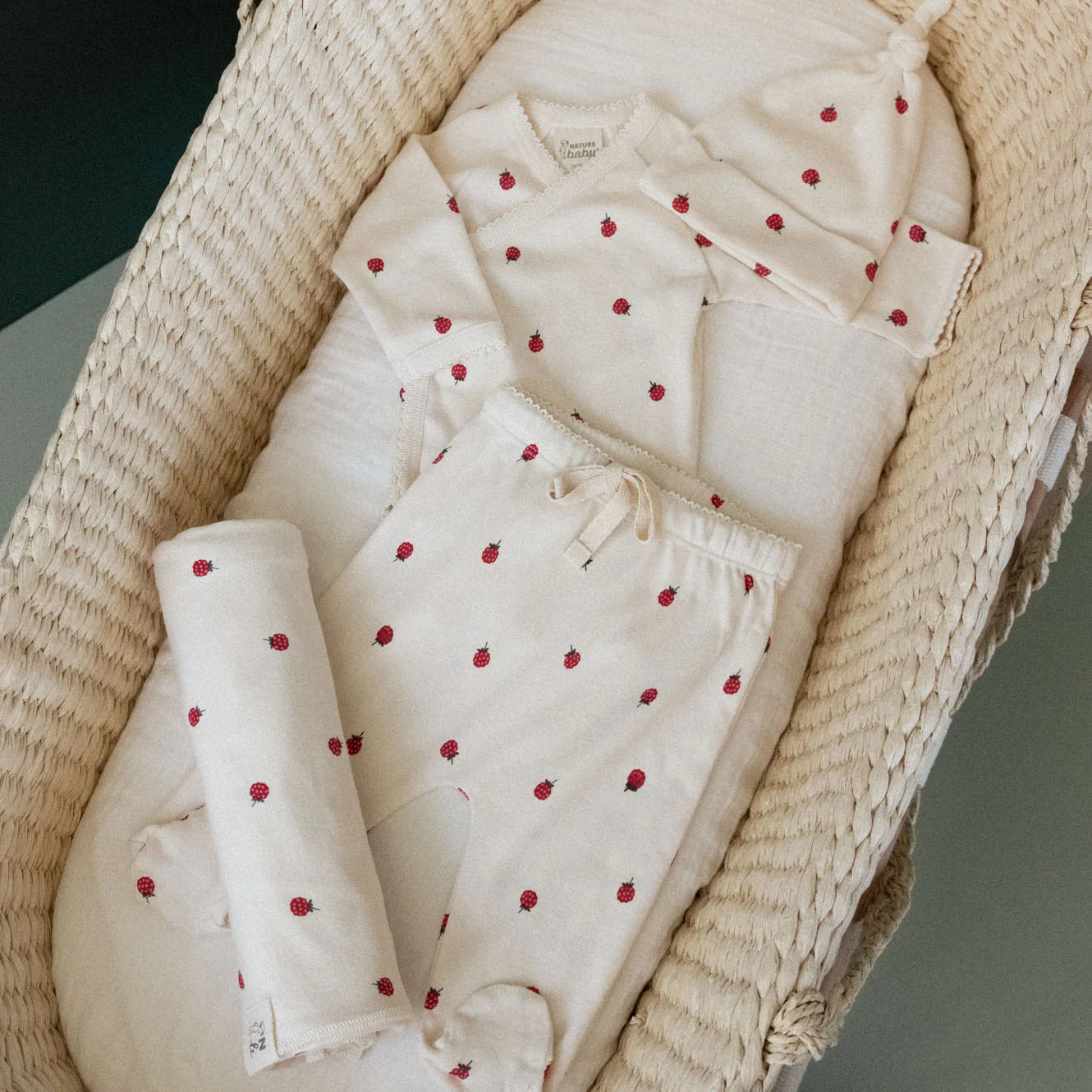 Nature Baby - Welcome Home Set - Raspberry Print