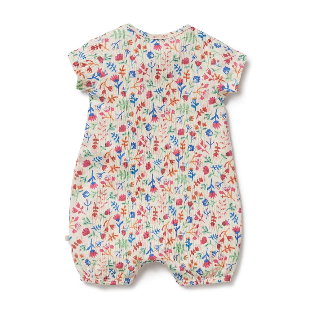 Wilson & Frenchy - Tropical Garden Crinkle  Playsuit