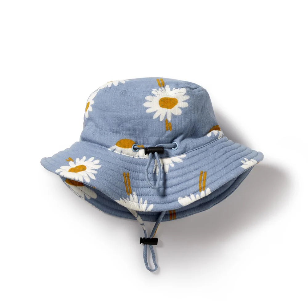 Wilson & Frenchy - Daisy Floral Organic Crinkle Sun Hat