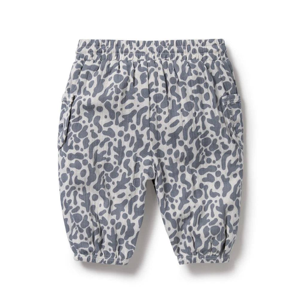 Wilson & Frenchy - Blue Coral Organic Crinkle Pant