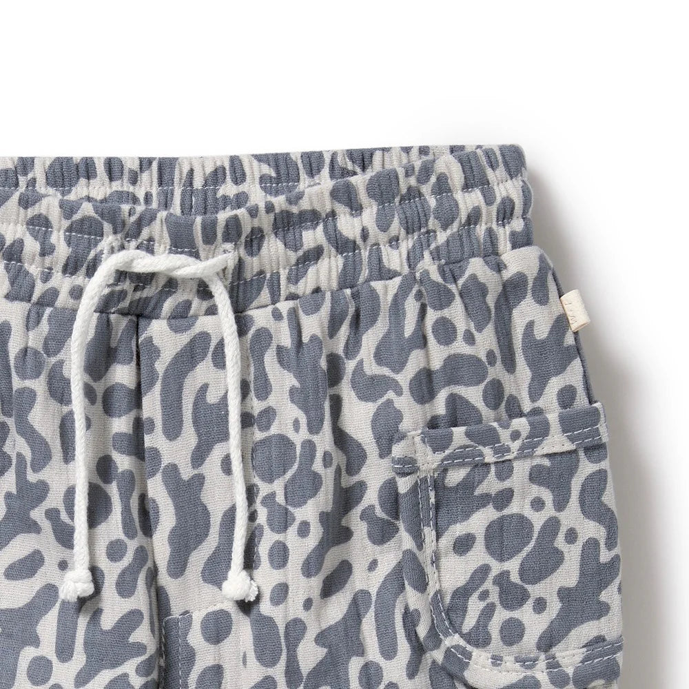 Wilson & Frenchy - Blue Coral Organic Crinkle Pant
