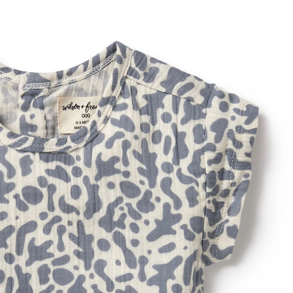 Wilson & Frenchy - Blue Coral Organic Crinkle Tee