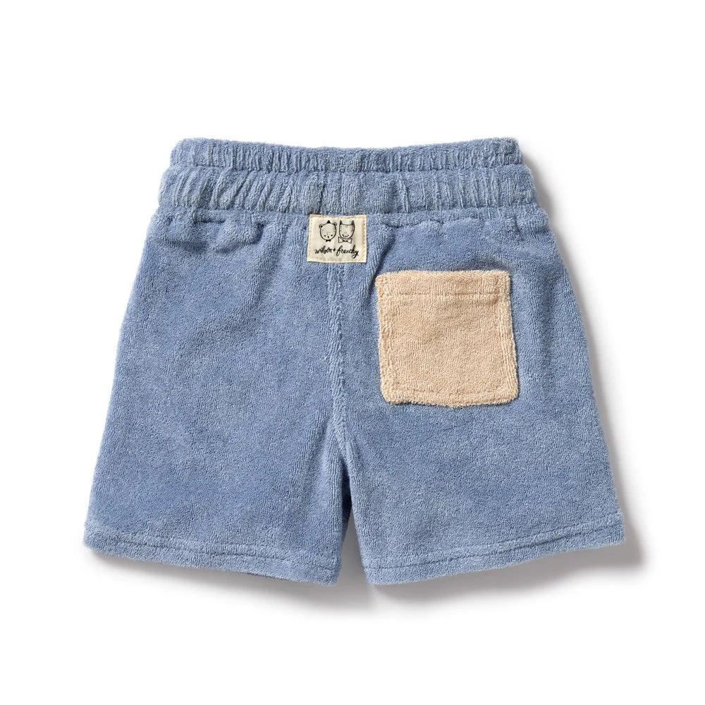 Wilson & Frenchy - Dusty Blue Organic Terry Short