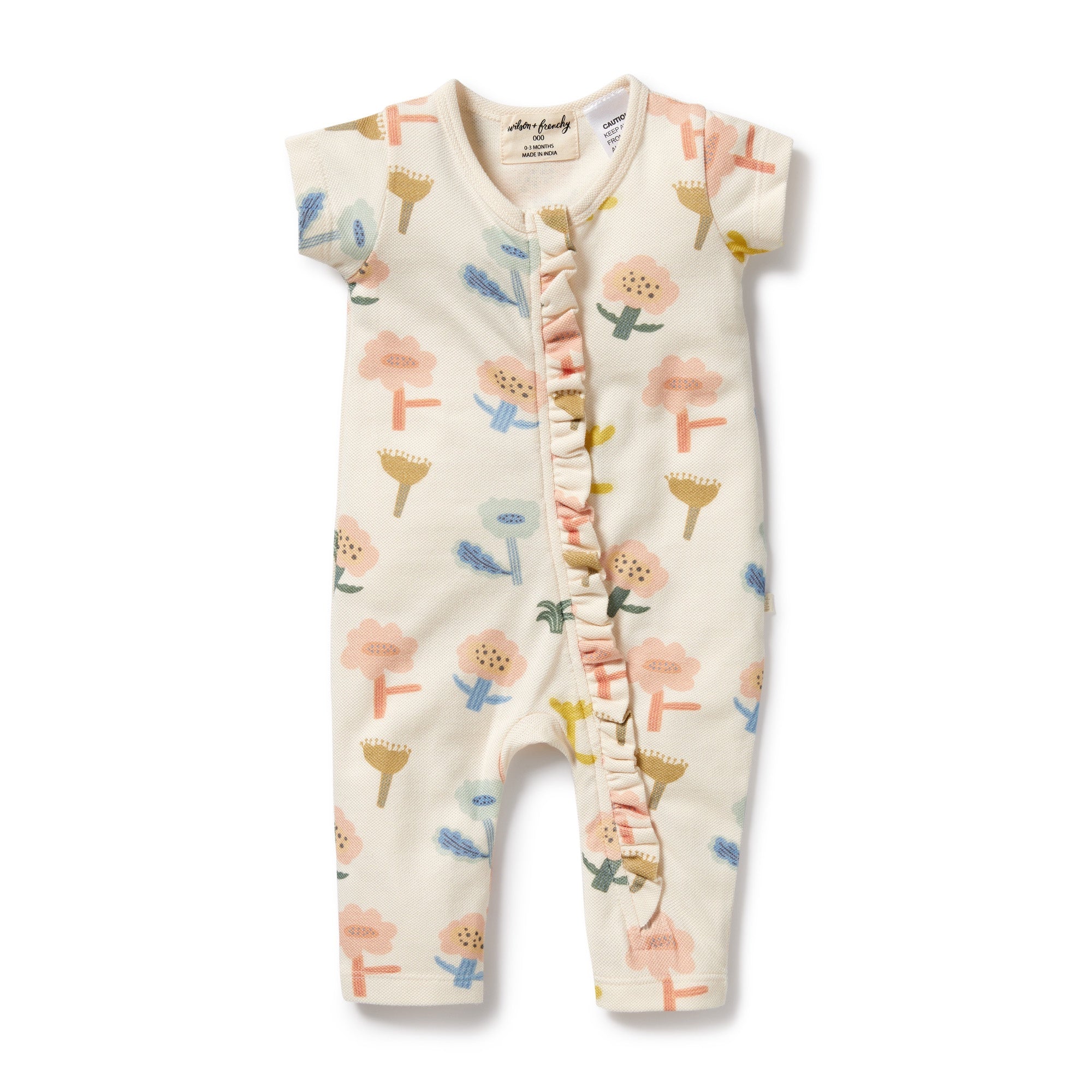 Wilson & Frenchy - Cookie Cut Organic Zipsuit