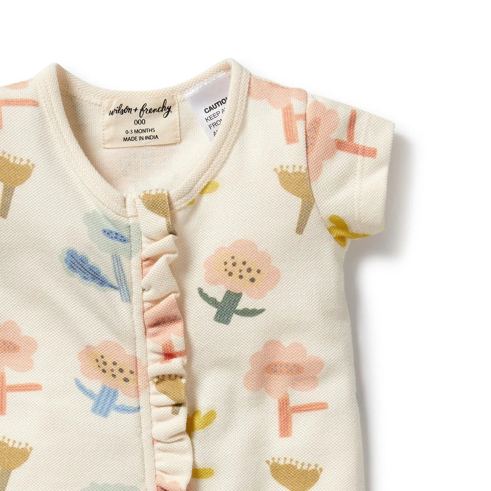 Wilson & Frenchy - Cookie Cut Organic Zipsuit