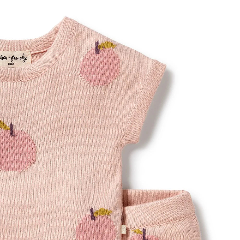 Wilson & Frenchy - Just Peachy Organic Knitted Set