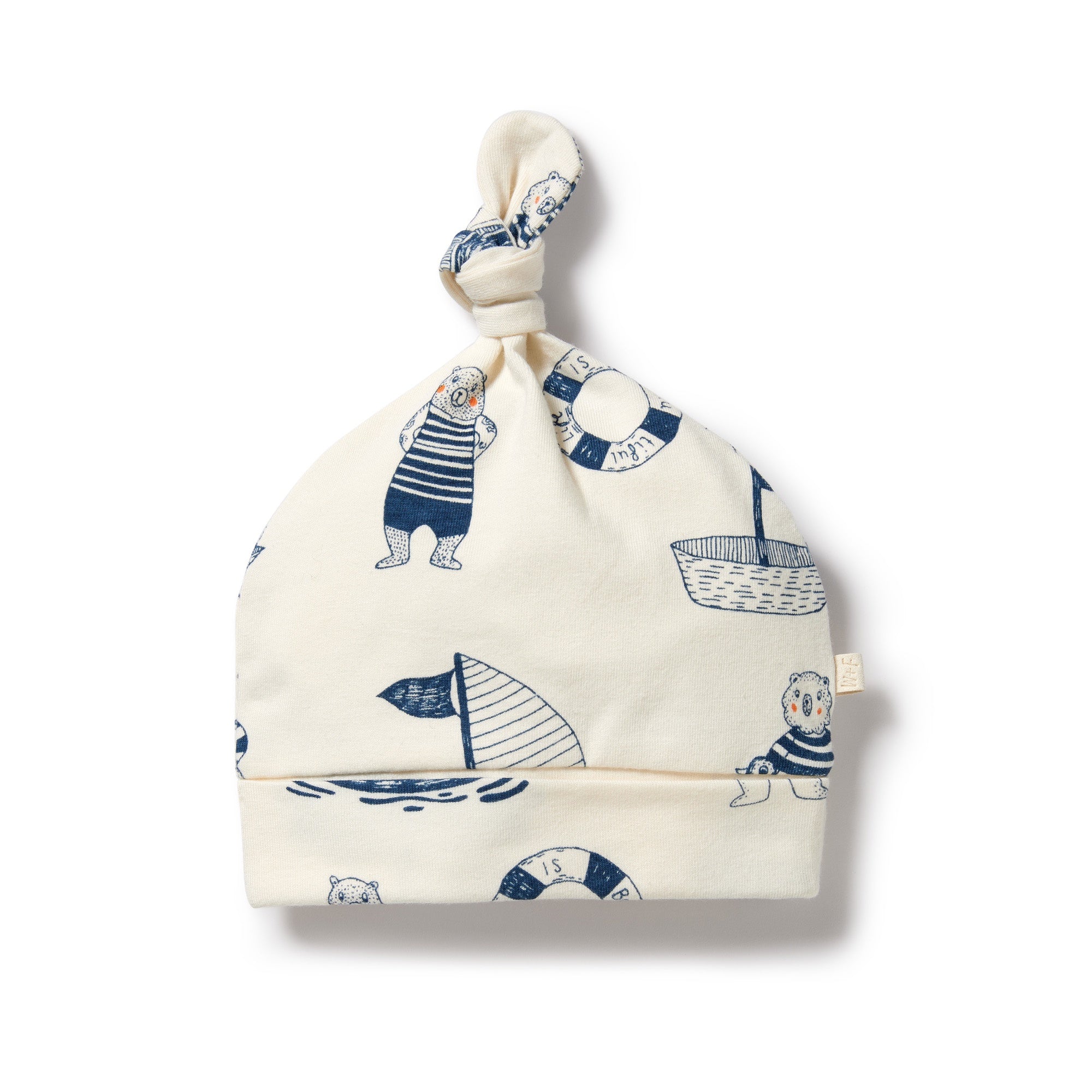 Wilson & Frenchy - Nautical Bear Organic Knot Hat
