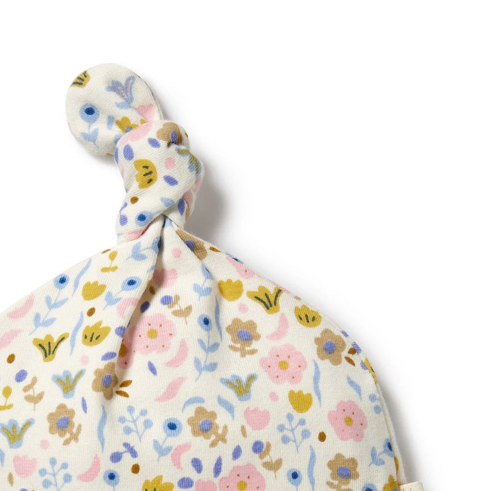 Wilson & Frenchy - Ava Floral Organic Knot Hat