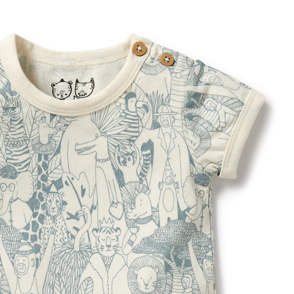 Wilson & Frenchy - Hello Friends Organic Bodysuit