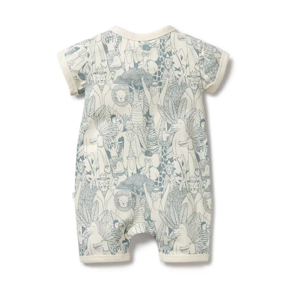 Wilson & Frenchy - Hello Friends Organic Summer Zipsuit