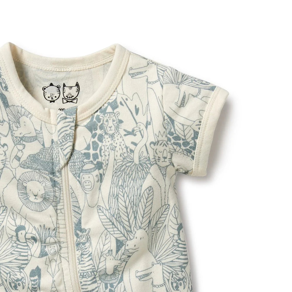 Wilson & Frenchy - Hello Friends Organic Summer Zipsuit