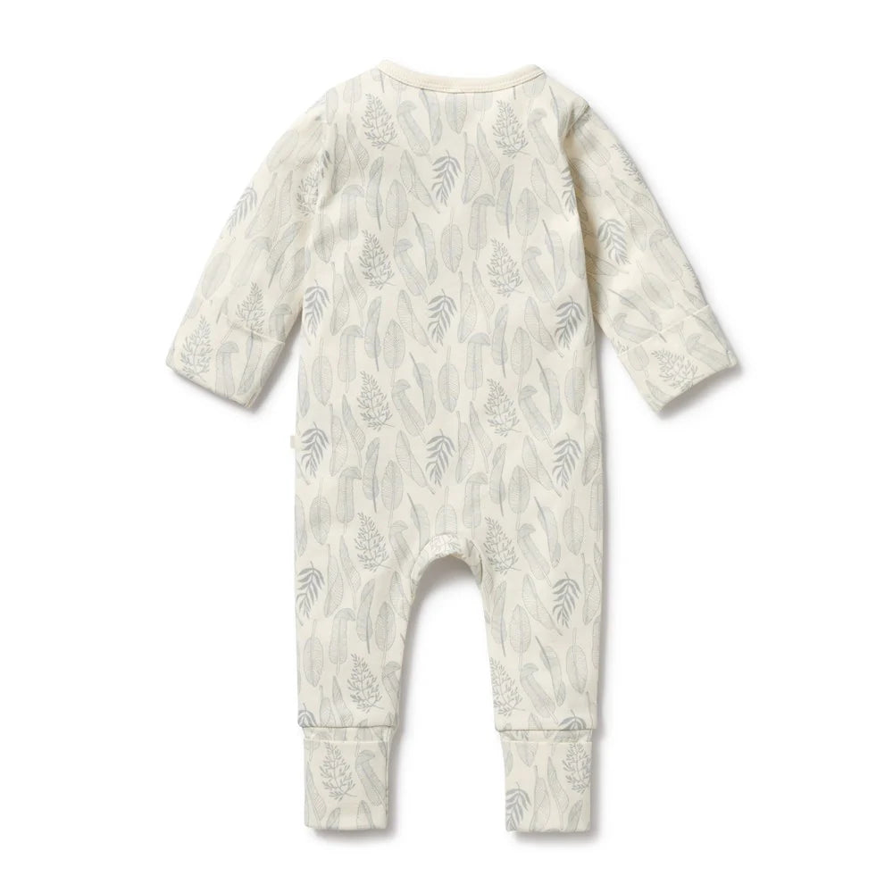 Wilson & Frenchy - New Leaf Organic Zipsuit with Feet