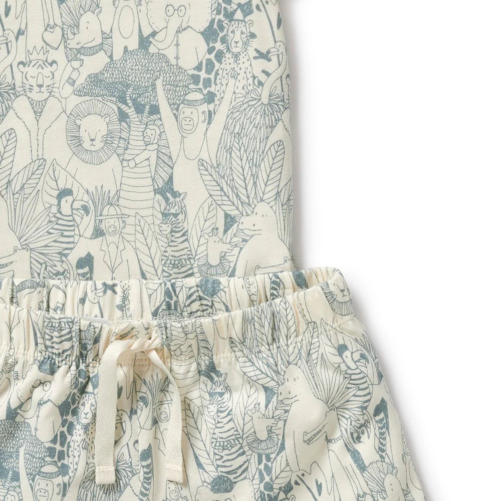 Wilson & Frenchy - Hello Friends Organic Short Sleeved Pyjamas