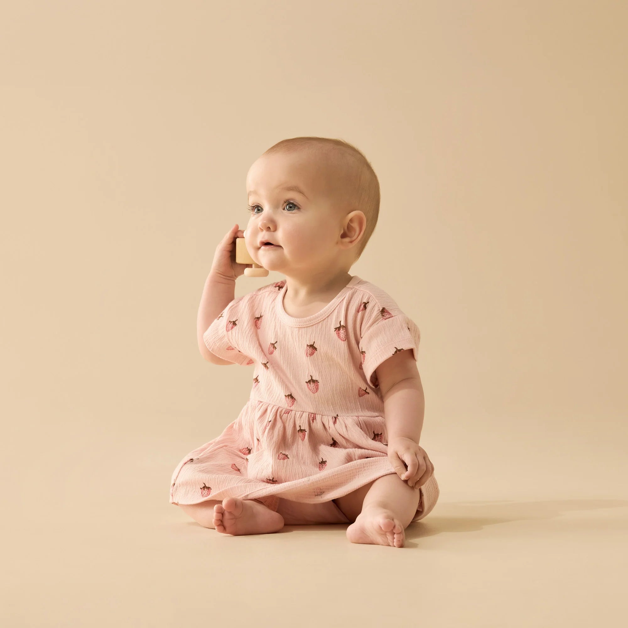 Wilson & Frenchy - Strawberry Kisses Organic Dress