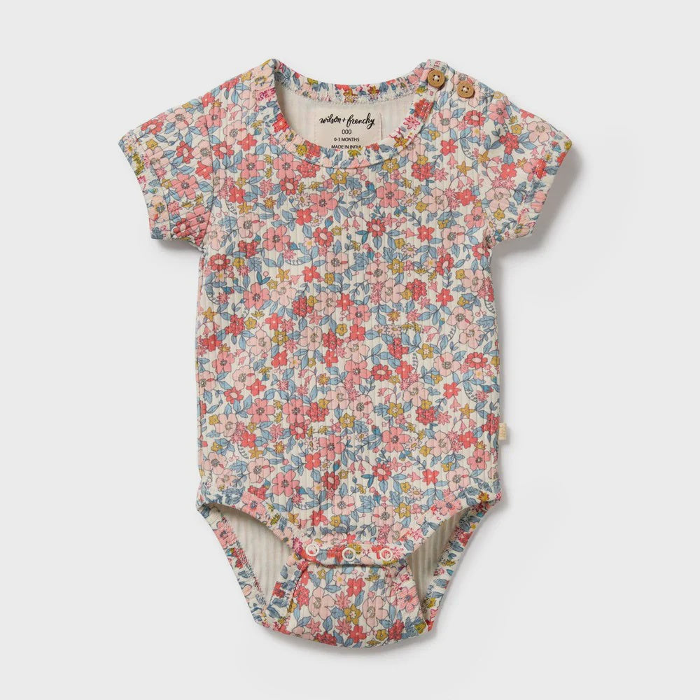 Wilson & Frenchy - Summer Bloom Organic Bodysuit